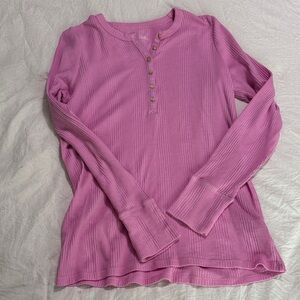 AERIE PINK HENLEY